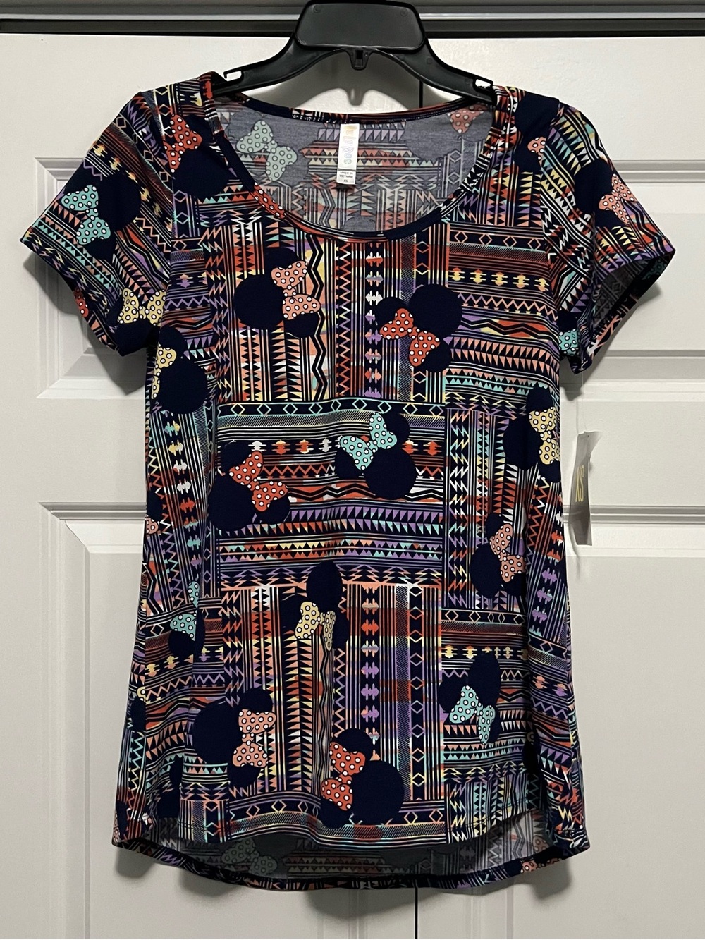 LuLaRoe Disney Minnie Mouse Aztec Print Classic Tee